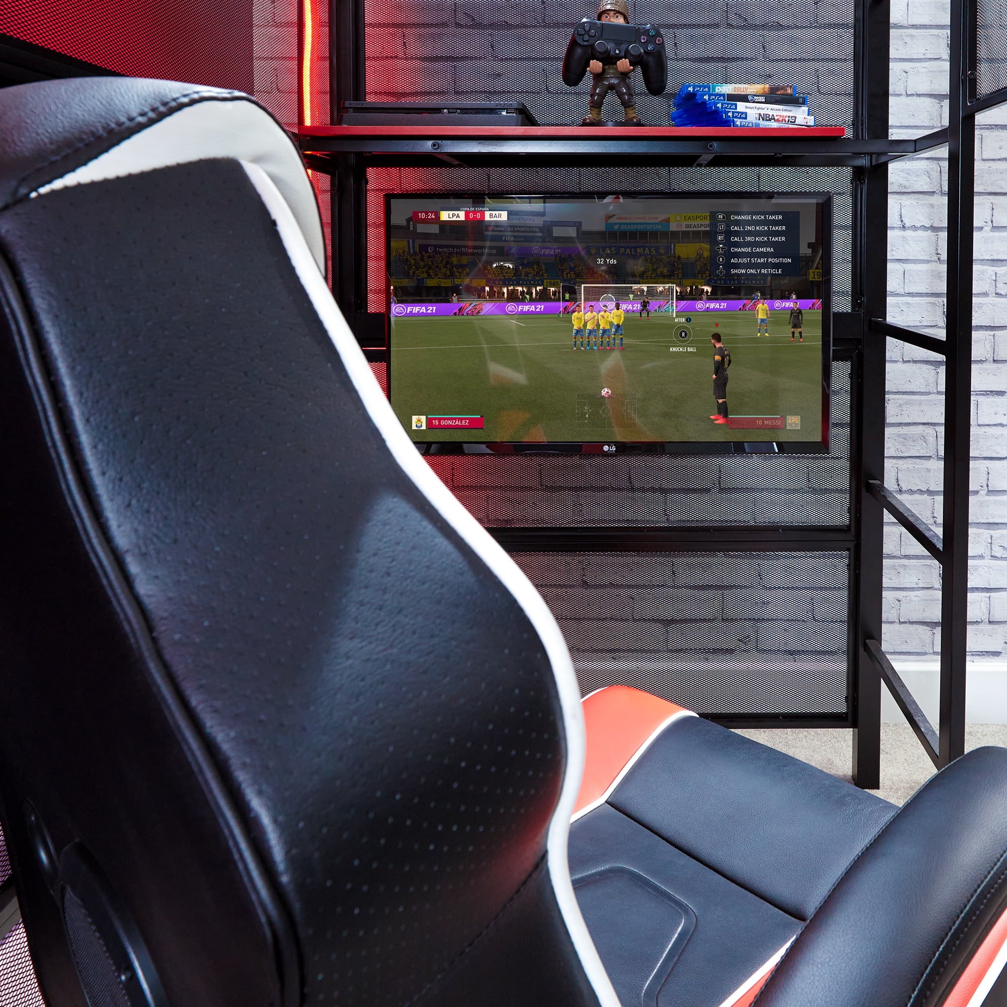 Gaming Den Bunk Bed with VESA TV Mount